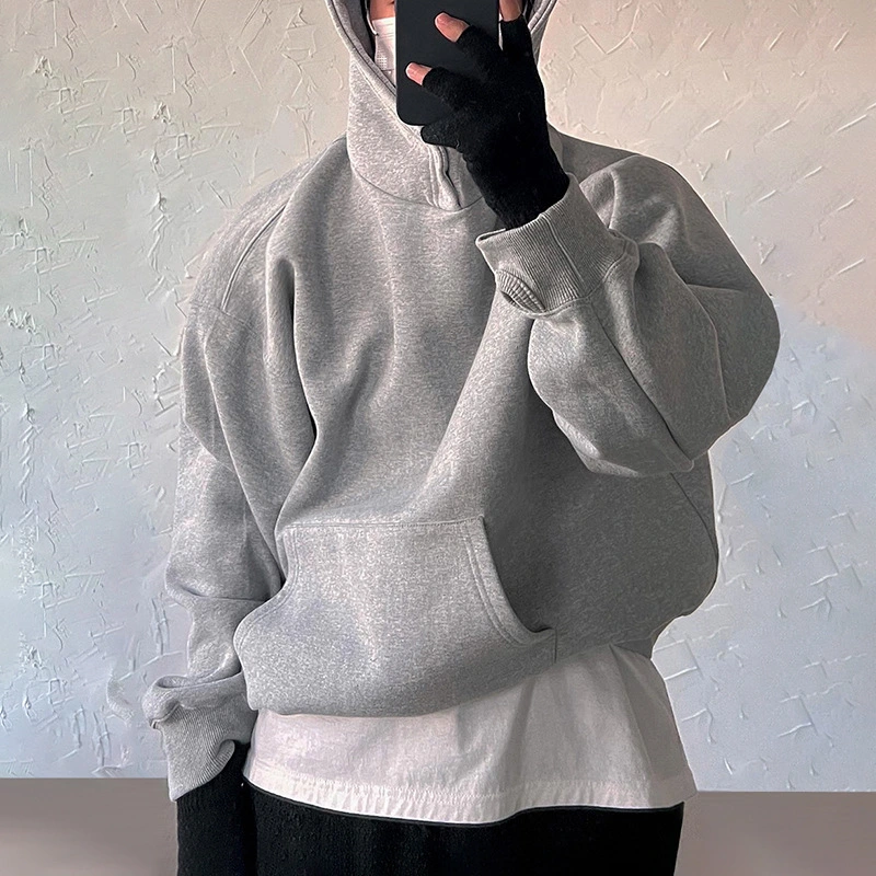 Hooded Sweater Men's Loose Trendy Cotton Jacket Coat