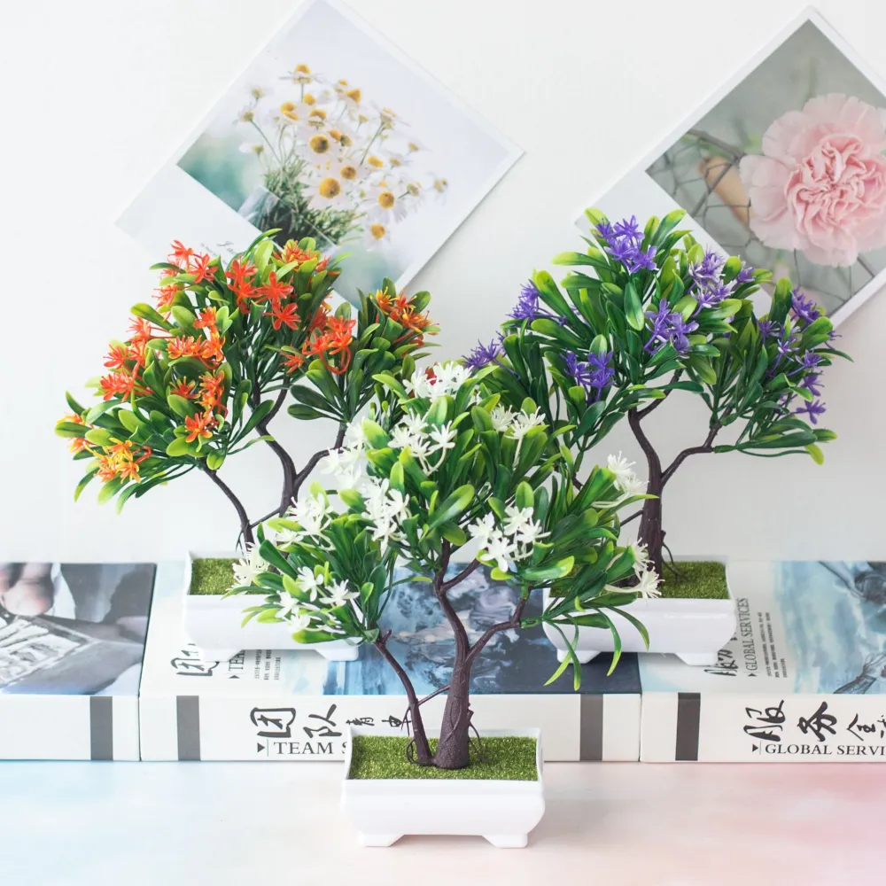 Artificial Plant Potted Indoor Desktop Fake Flower Decoration Home Decoration Ornaments