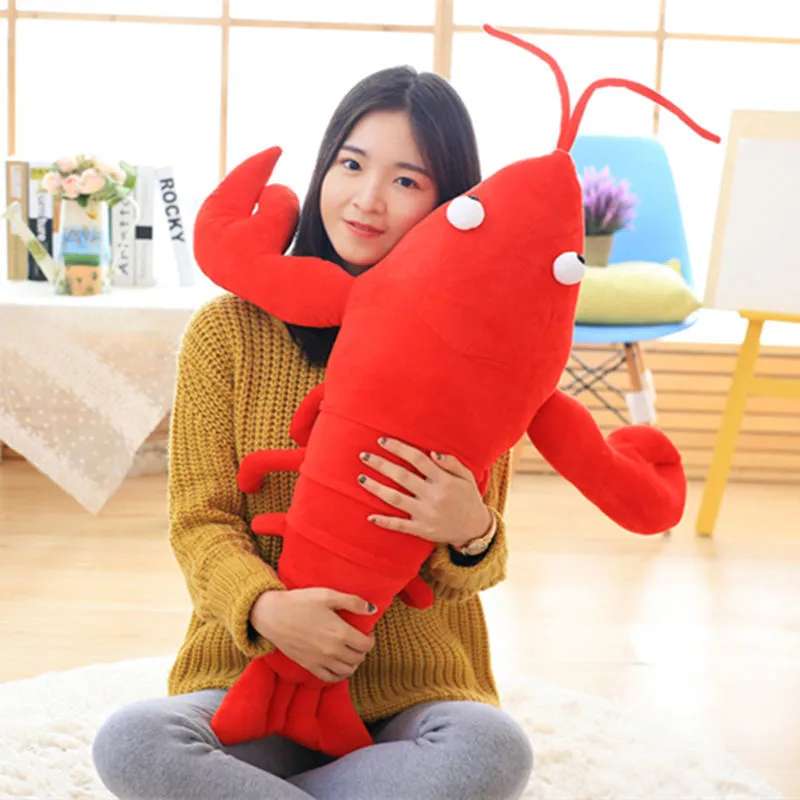 Simulation Lobster Pillow Crayfish Doll Plush Toy Activity Gift Dolls For Clawing