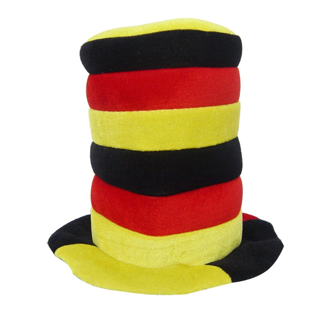 Irish Top Hat Classic Striped Print Holiday Party Hats for Carnival 