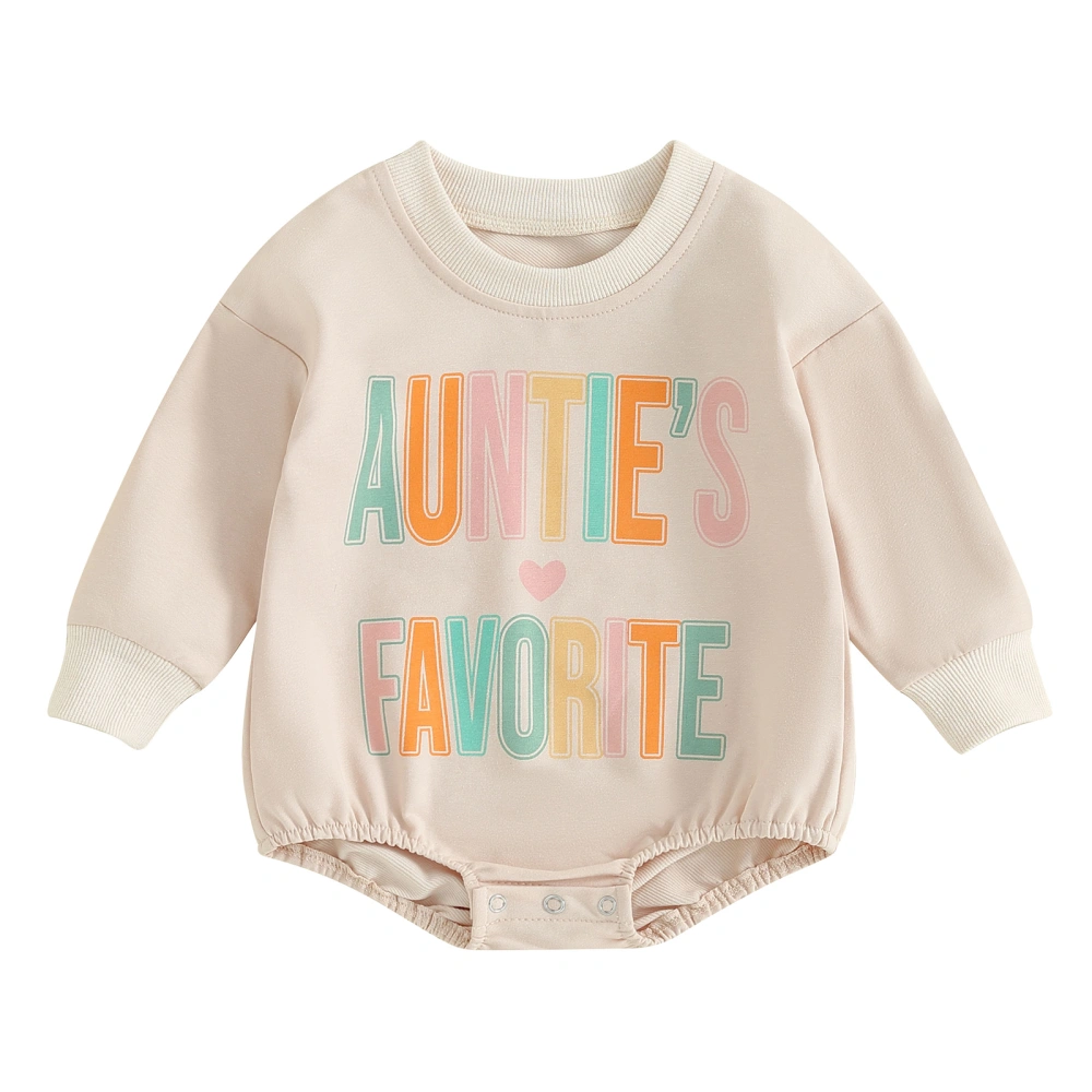 Baby Boys Girls Sweatshirts Rompers Colorful Letter Print Jumpsuits