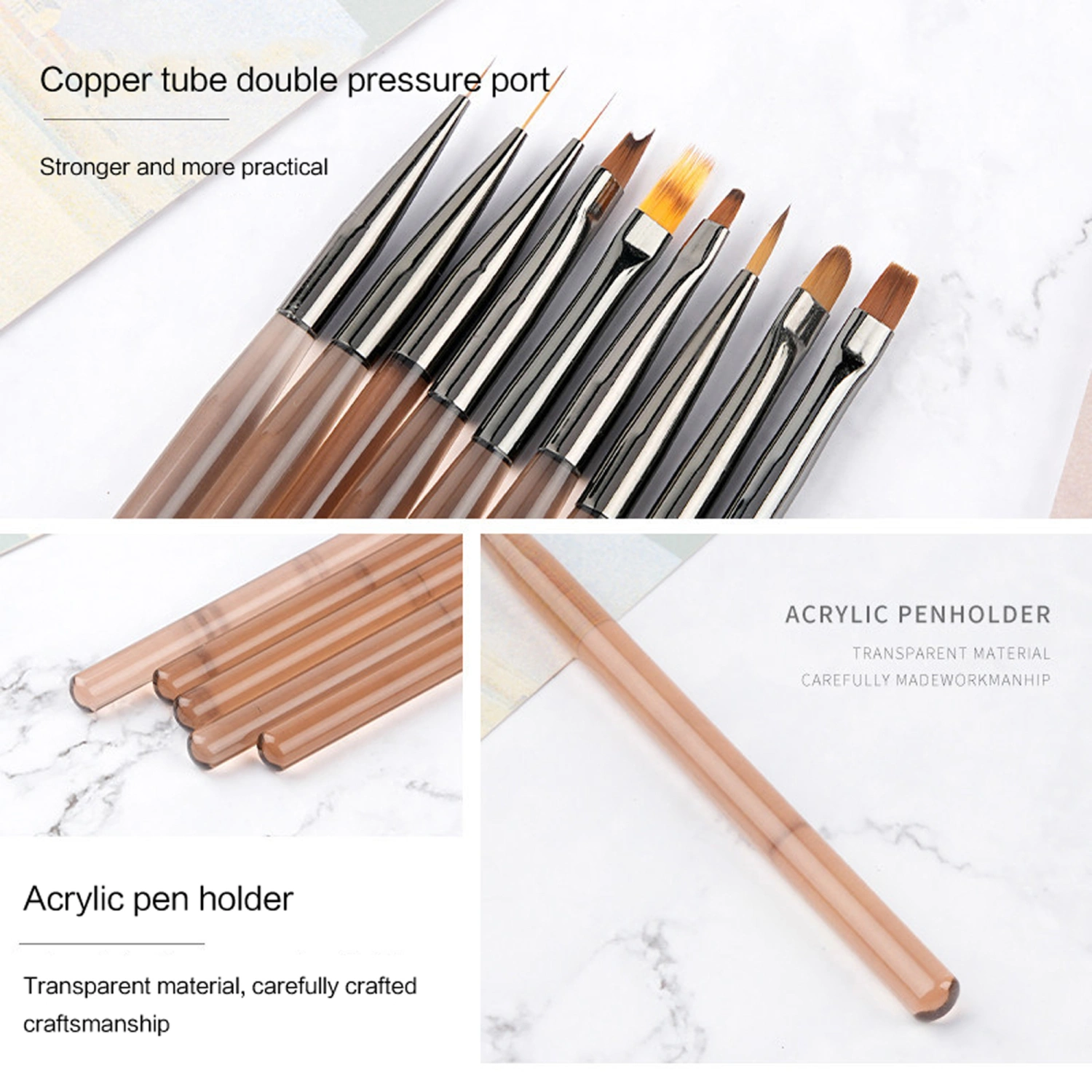 Nail Art Brushes, Nail Brushes for Nail Art with Nail Liner Brush