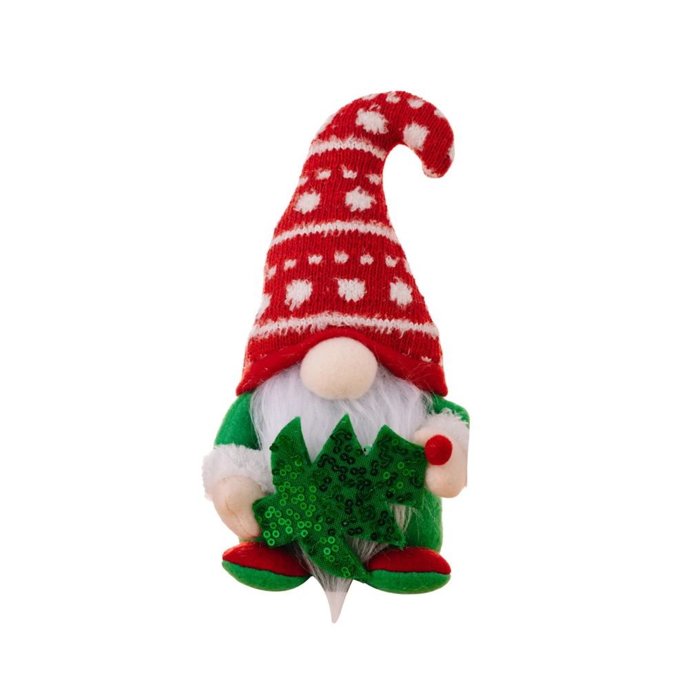 Christmas Gnome Ornaments Cute Knit Hat Scandinavian Nisse Decorations