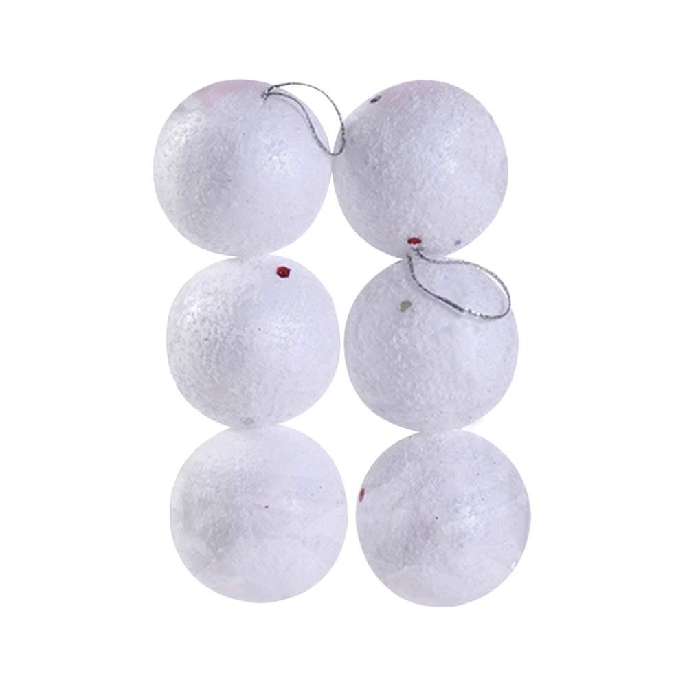 6 Pcs Christmas Decorative Ball Set, Ball/Star Christmas Tree Pendant