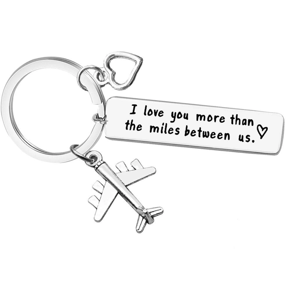 Valentine's Day Key Ring Deer Letter Heart Airplane Keychain