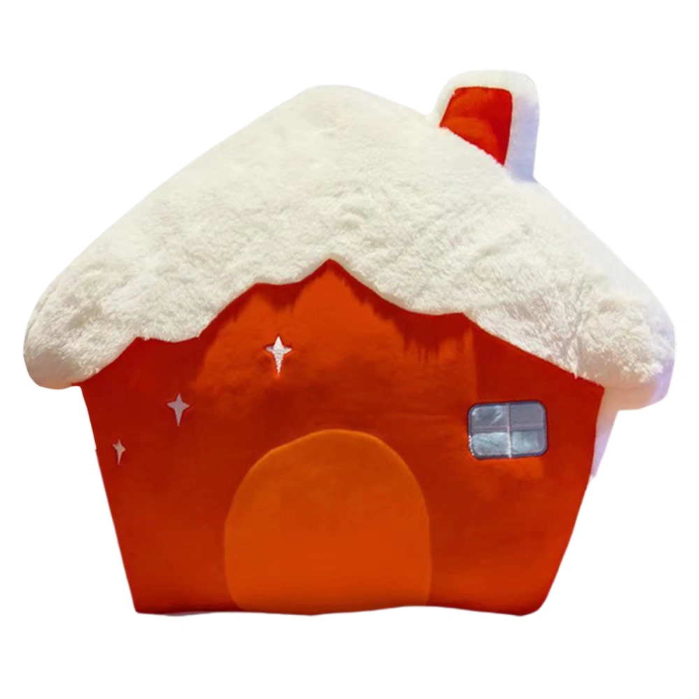 Cute Soft Christmas Stocking House Contrast Color Plush Toys for Kids