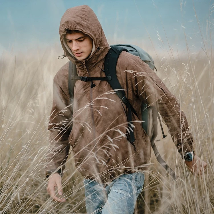 Thin Style Stormsuit With Three Defense Standing Collar Hood