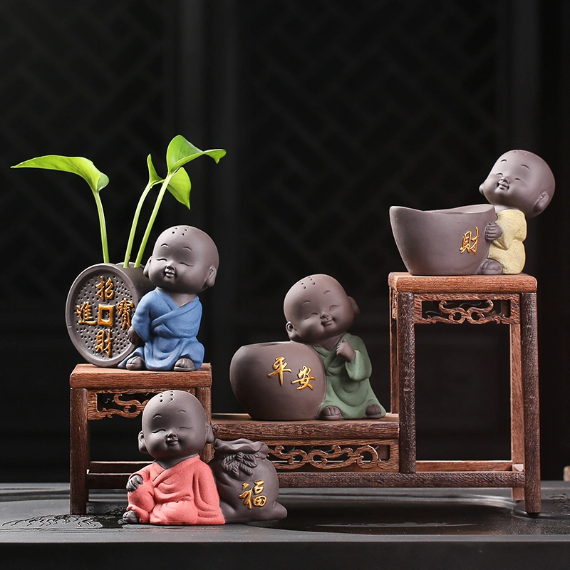 Creative Ceramic Small Monk Zen Ornaments