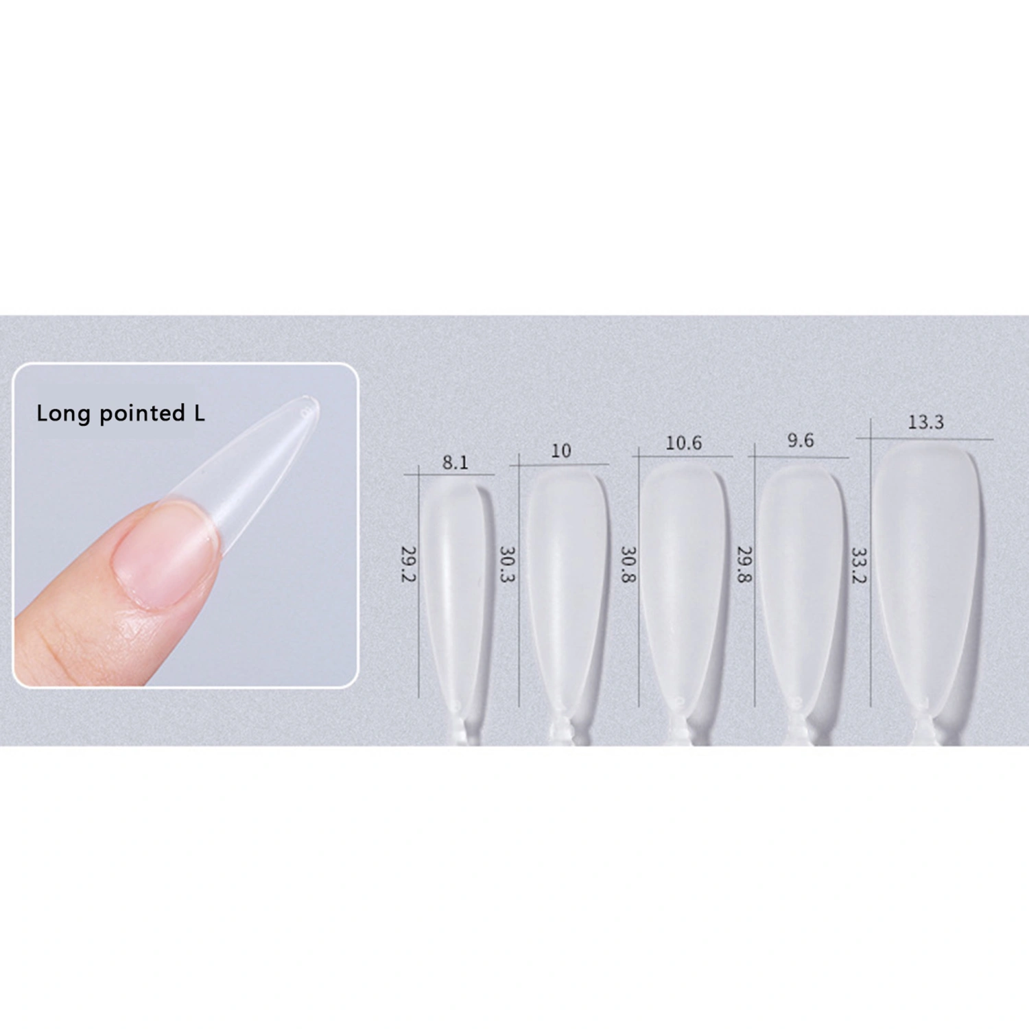 False Nail Tip, 100 PCS Full Cover Clear Fake Nail Tips, Nail Clipper