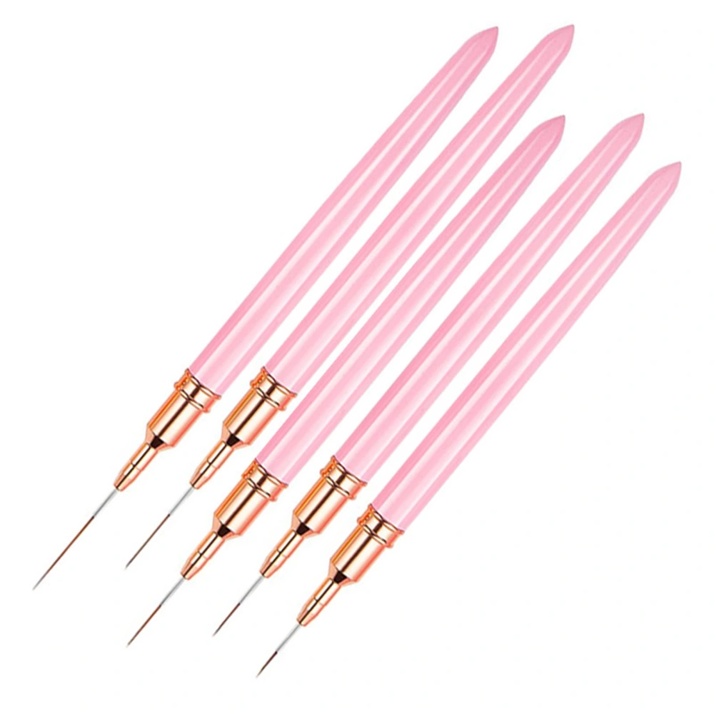 Nail Brushes Set 5 Pieces Nail Liner Pen Brushes Painting Tools 