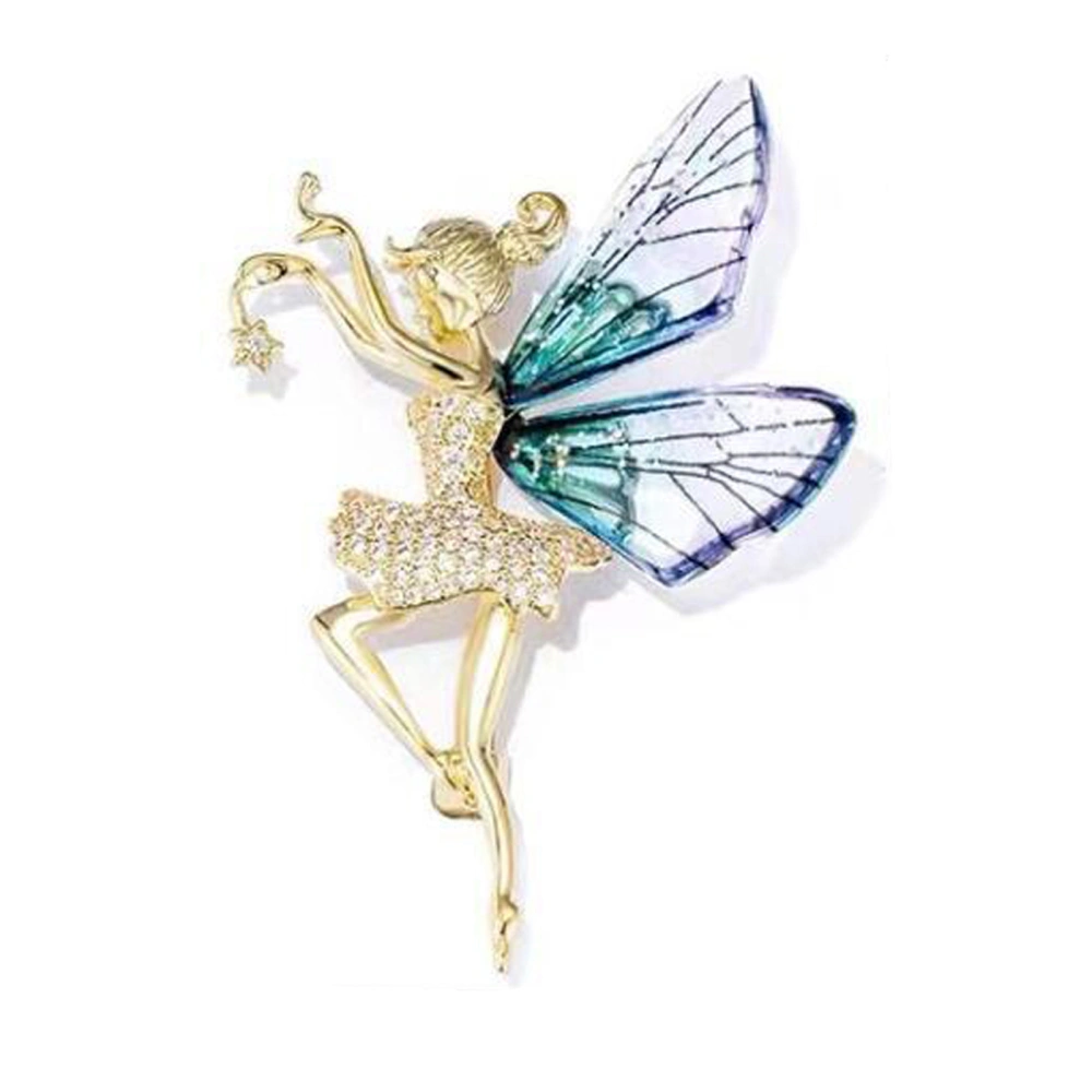 Ballet Dancer Brooches,Dancer Wings Clothing Pins,Angel Wings Brooches