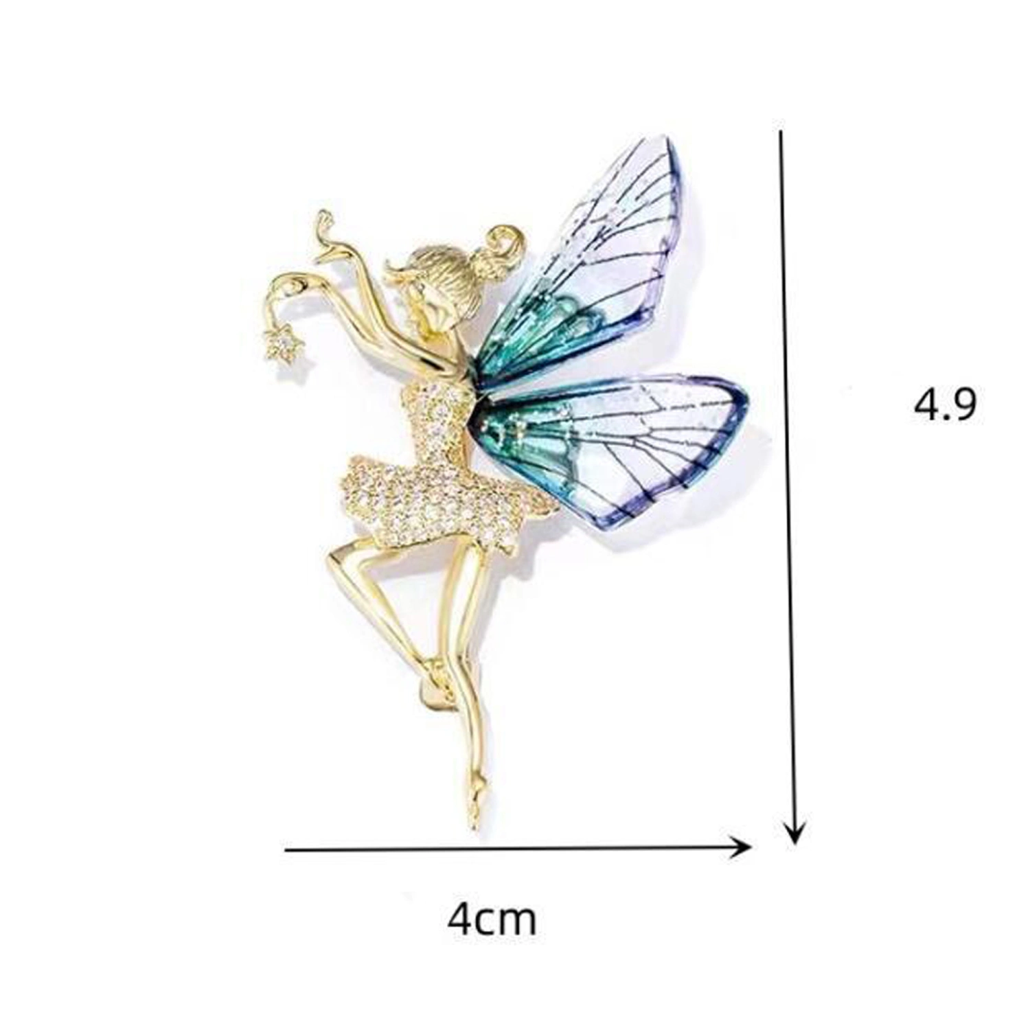 Ballet Dancer Brooches,Dancer Wings Clothing Pins,Angel Wings Brooches