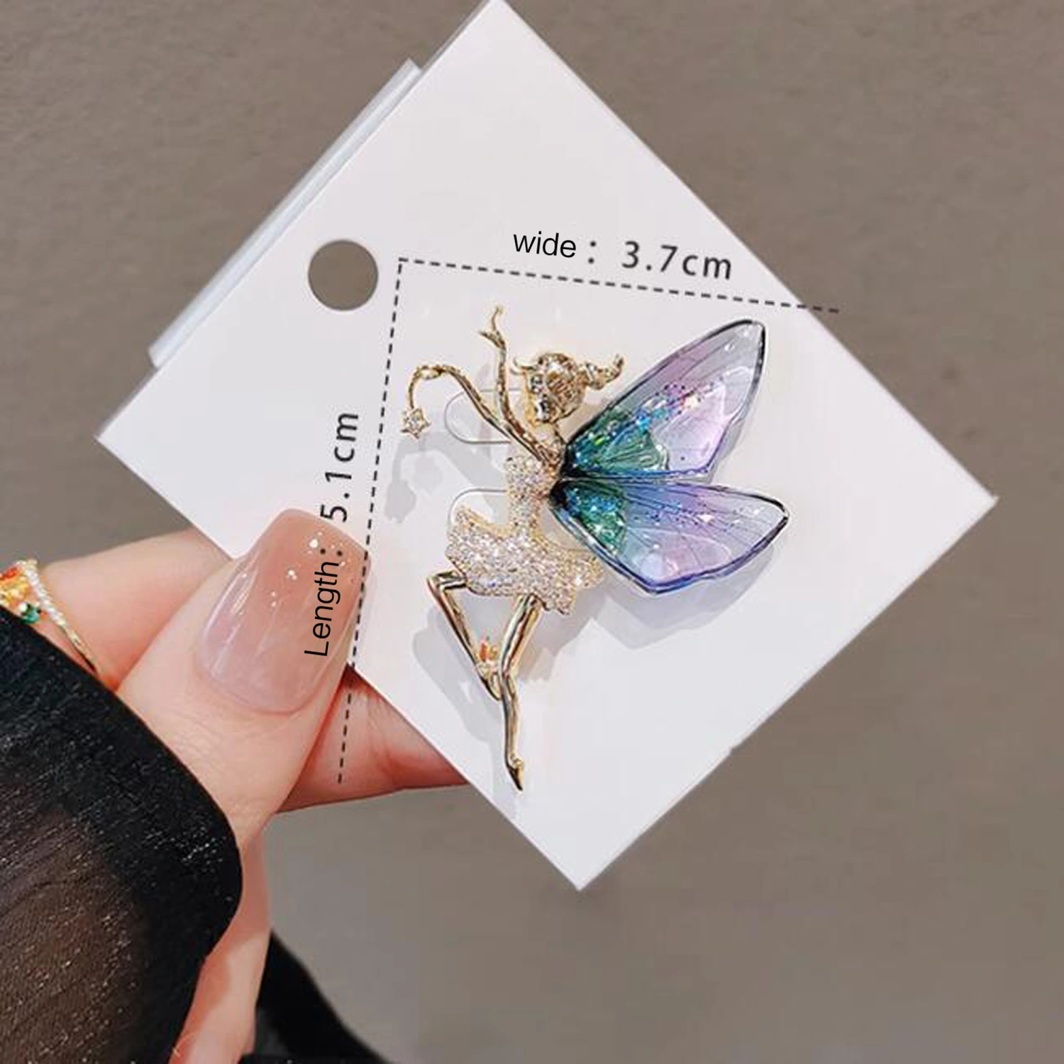 Ballet Dancer Brooches,Dancer Wings Clothing Pins,Angel Wings Brooches