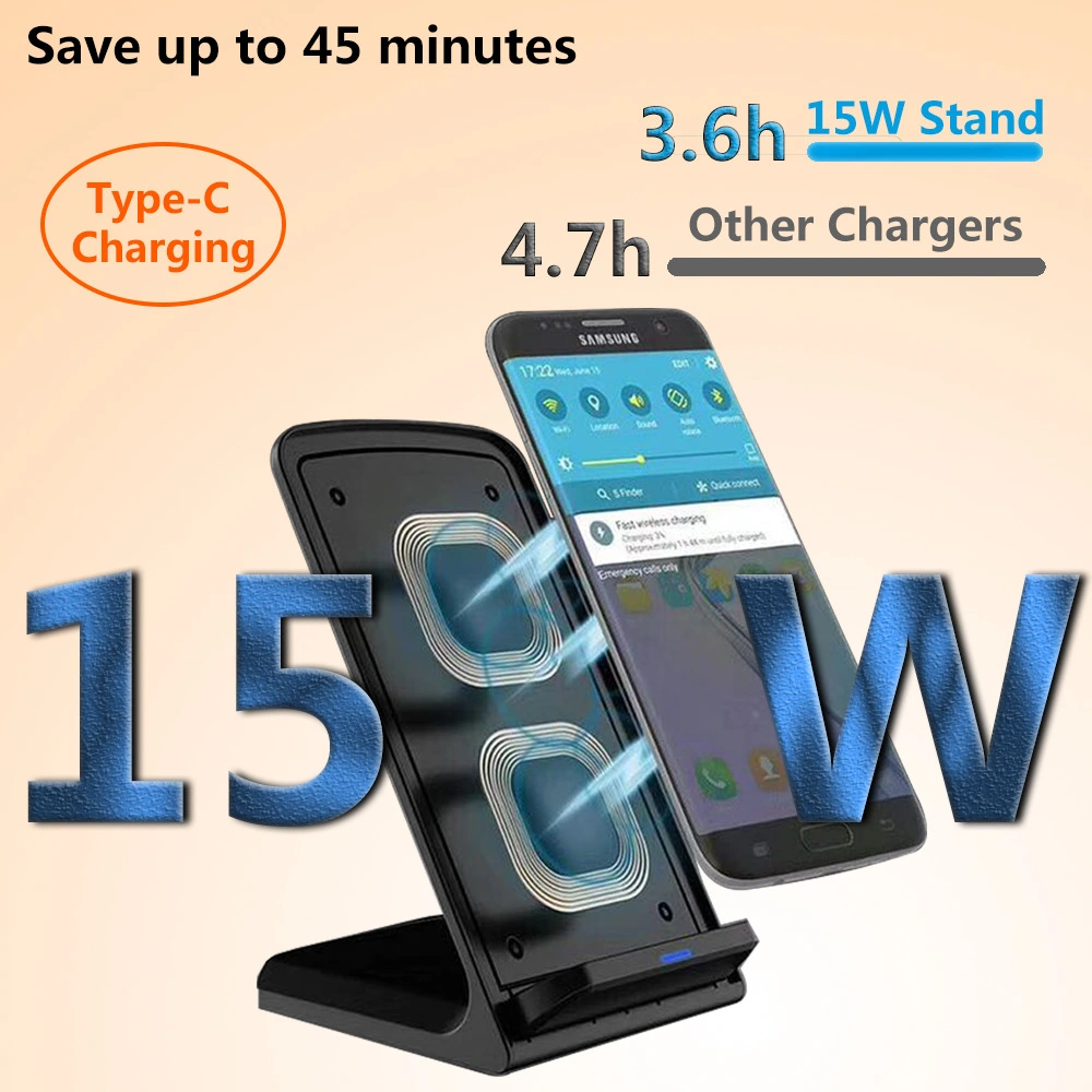 Usb Wireless Charging Mobile Phone Charger Three-In-One Wireless Charging 15w Charging Stand