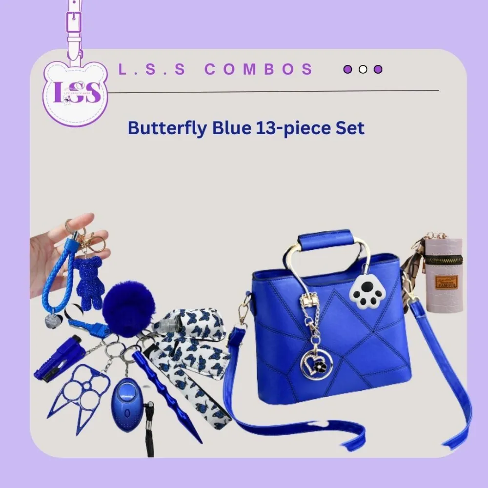 Butterfly Blue 13 PCS Set