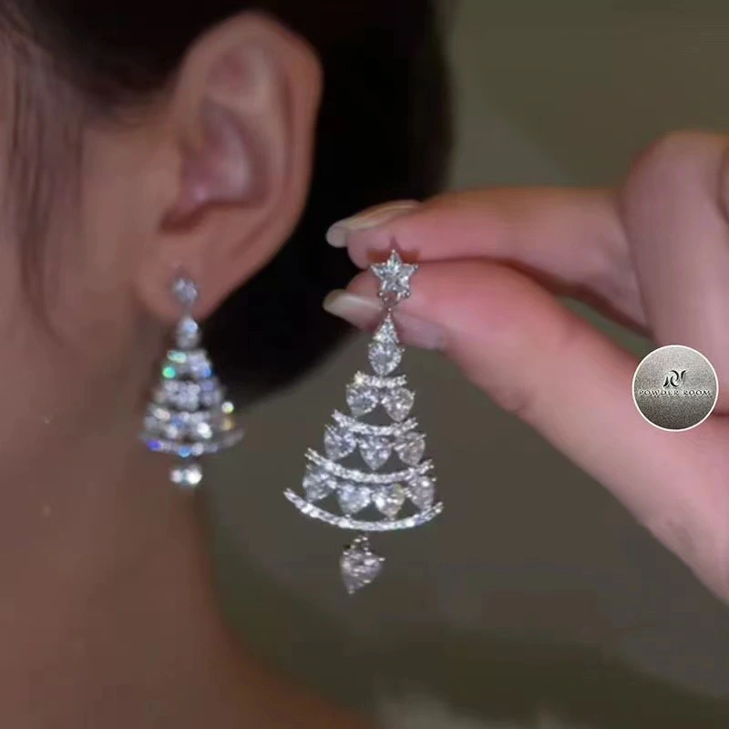 New Christmas tree earrings, versatile and elegant women’s earrings