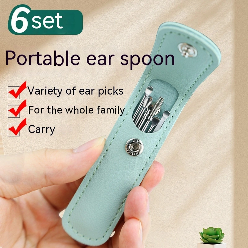 Household Spiral Ear Scoop 6-piece Set