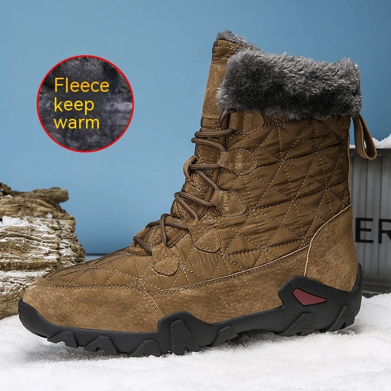 Snow Boots Men's Winter High-top Plus Velvet Warm Cotton Boots Foreign