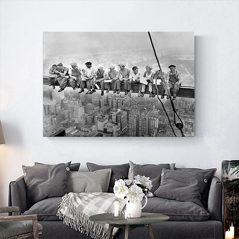 Retro Black And White Photo Decorative Painting