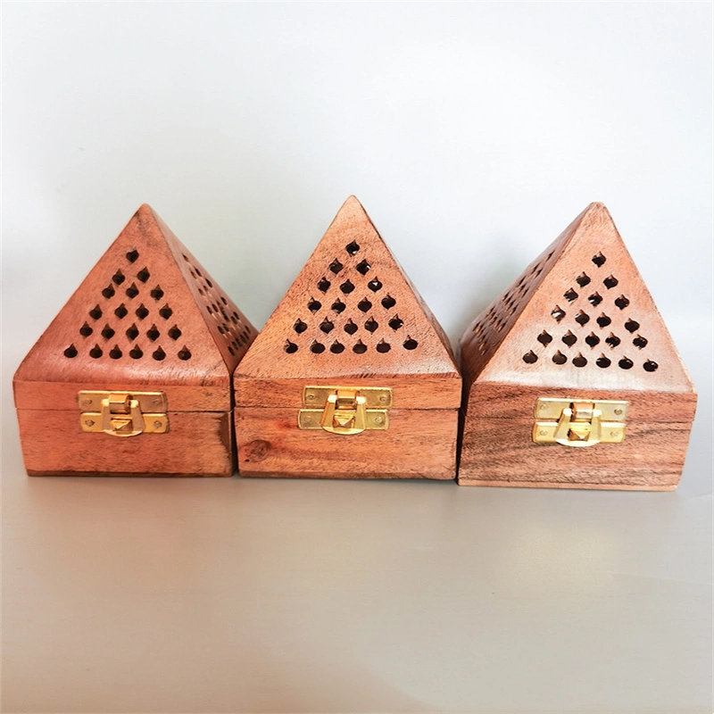 Wooden Hollow Tower Incense Box