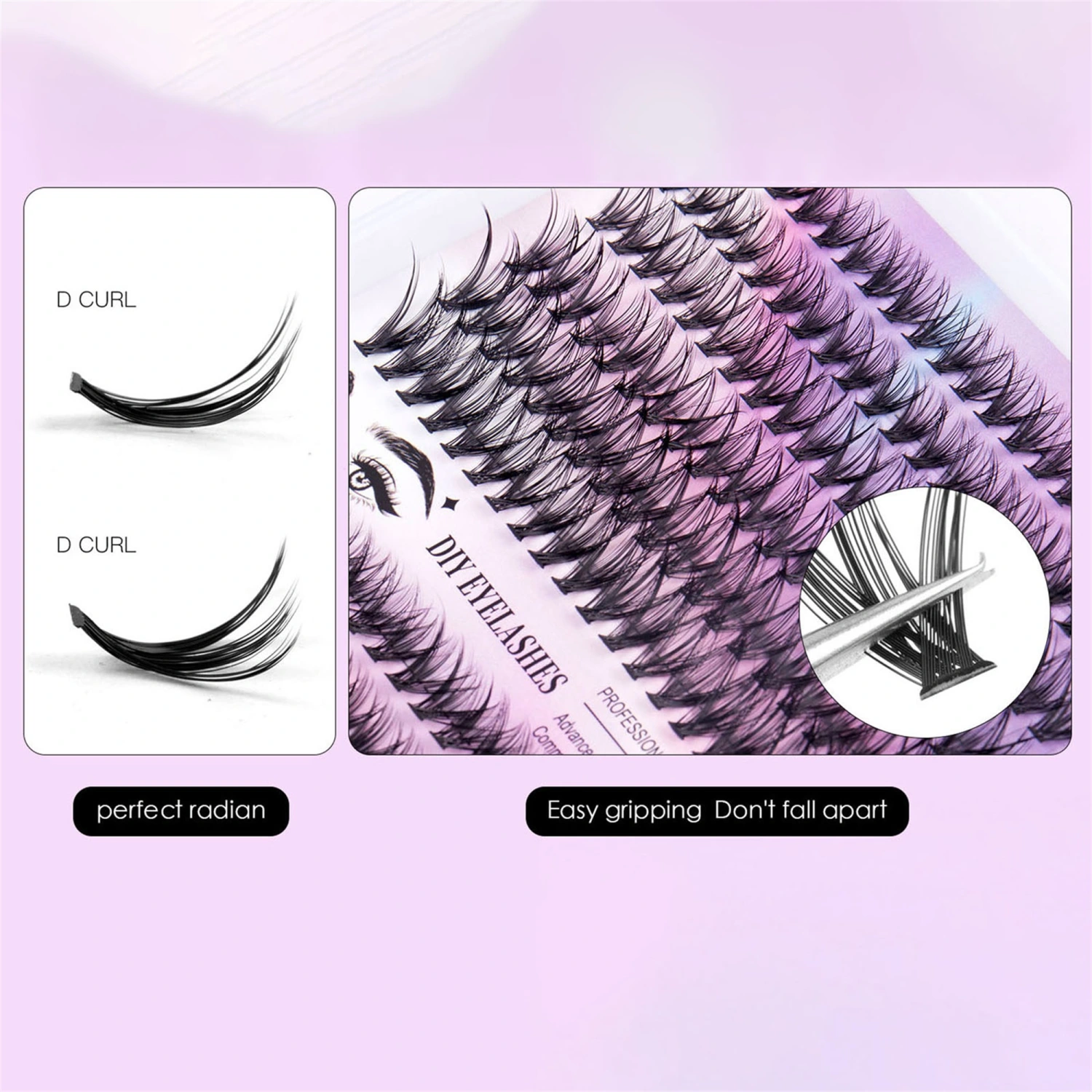 Women's Fluffy Single Cluster False Lashes Individual Eyelash