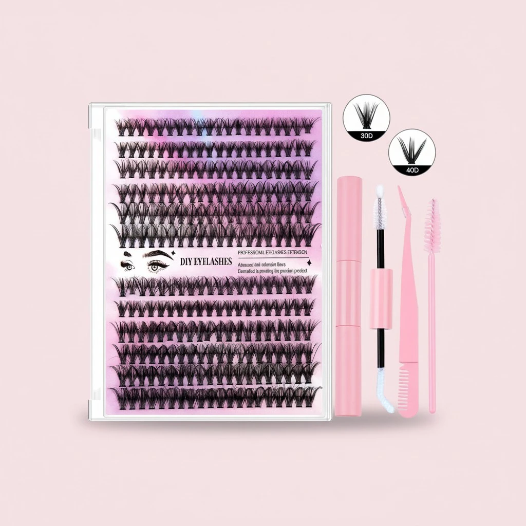 Women's Fluffy Single Cluster False Lashes Individual Eyelash