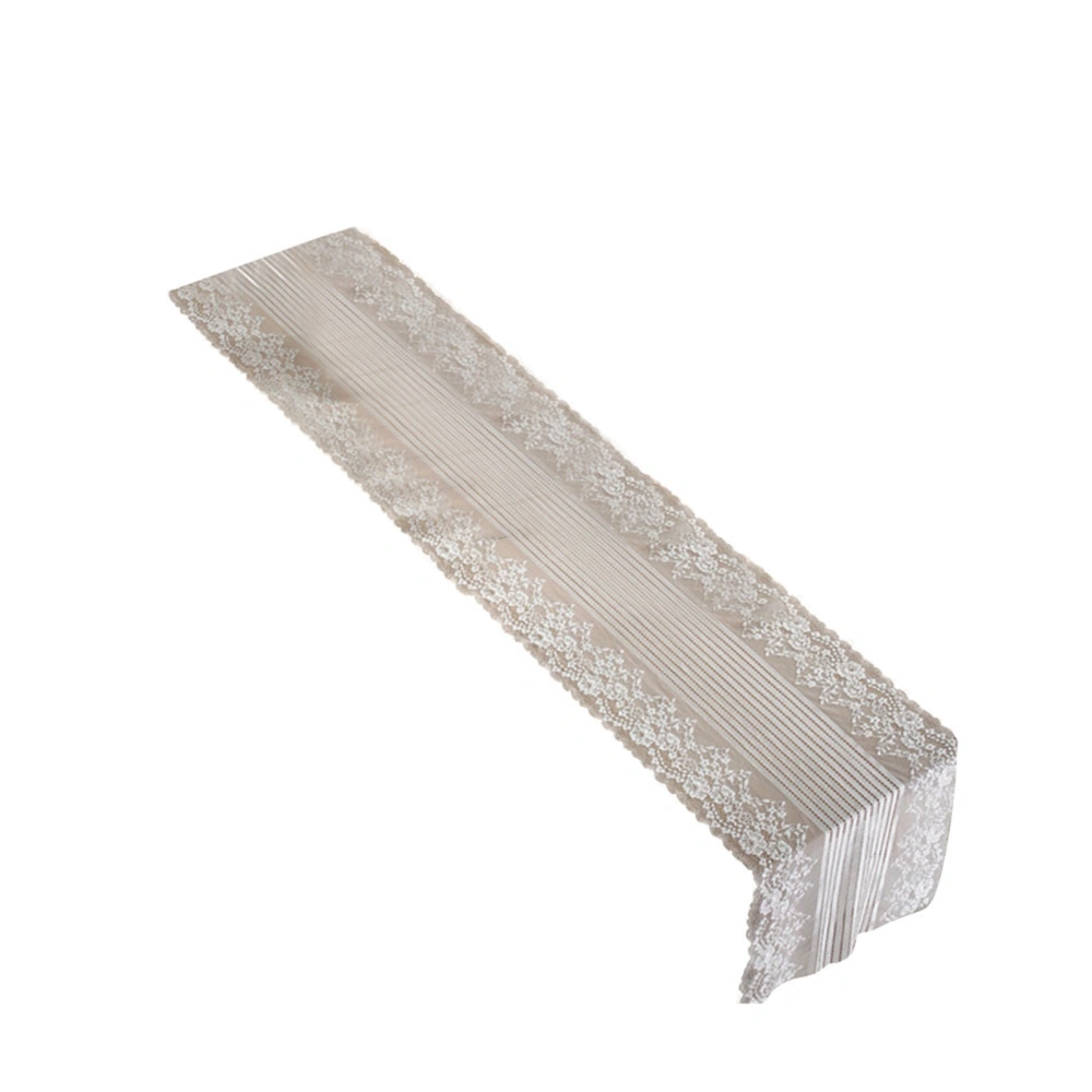 Romantic Lace Table Runner, Sheer Rectangle Dinner Tables Decoration