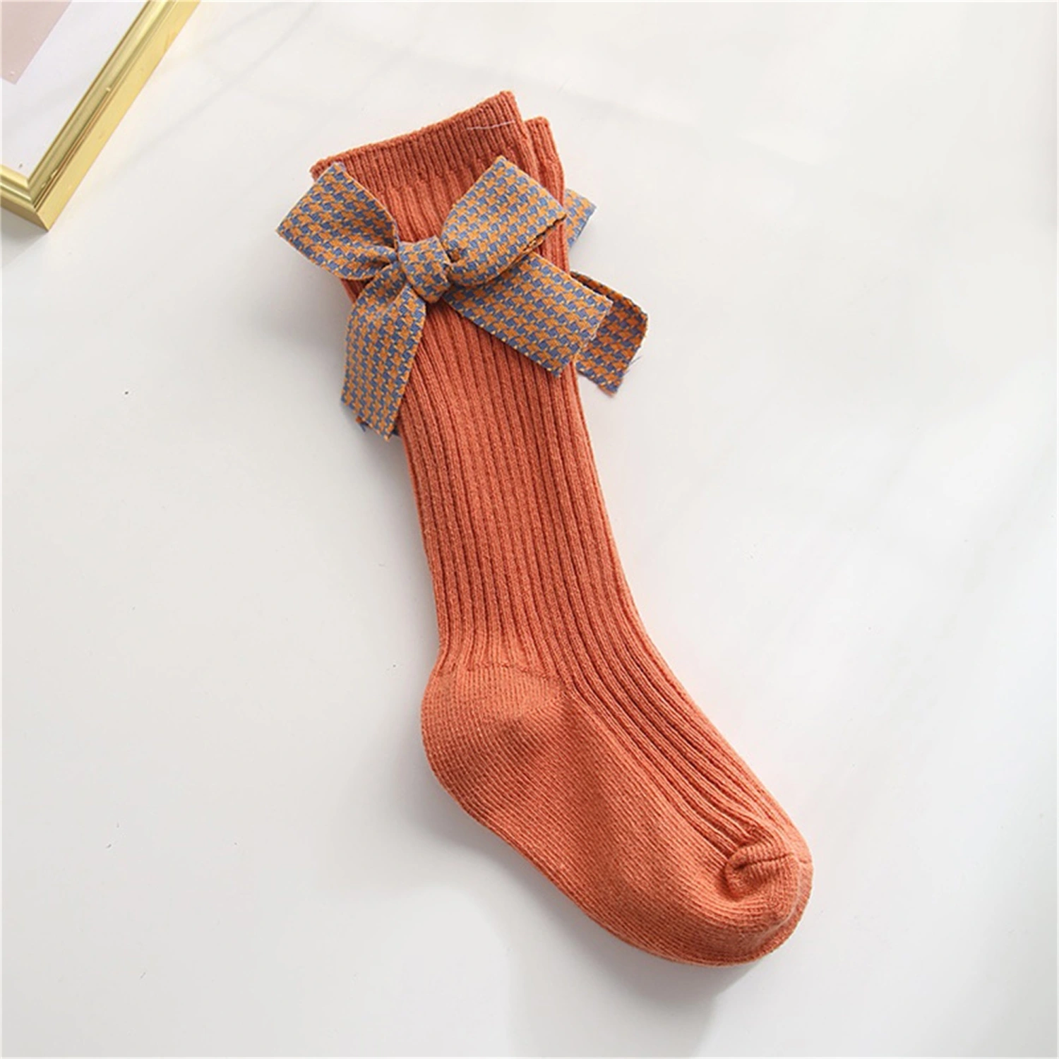 Baby Girls Princess Socks Bow Knee High Socks Breathable Tube Socks