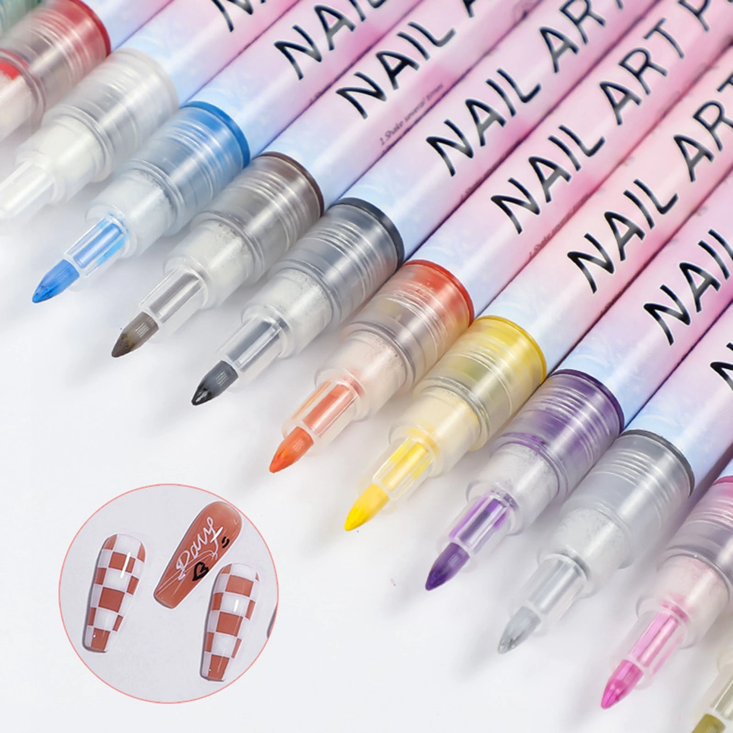 12pcs Nail Art Pens, Colorful Nail Art Markers DIY Drawing Pen