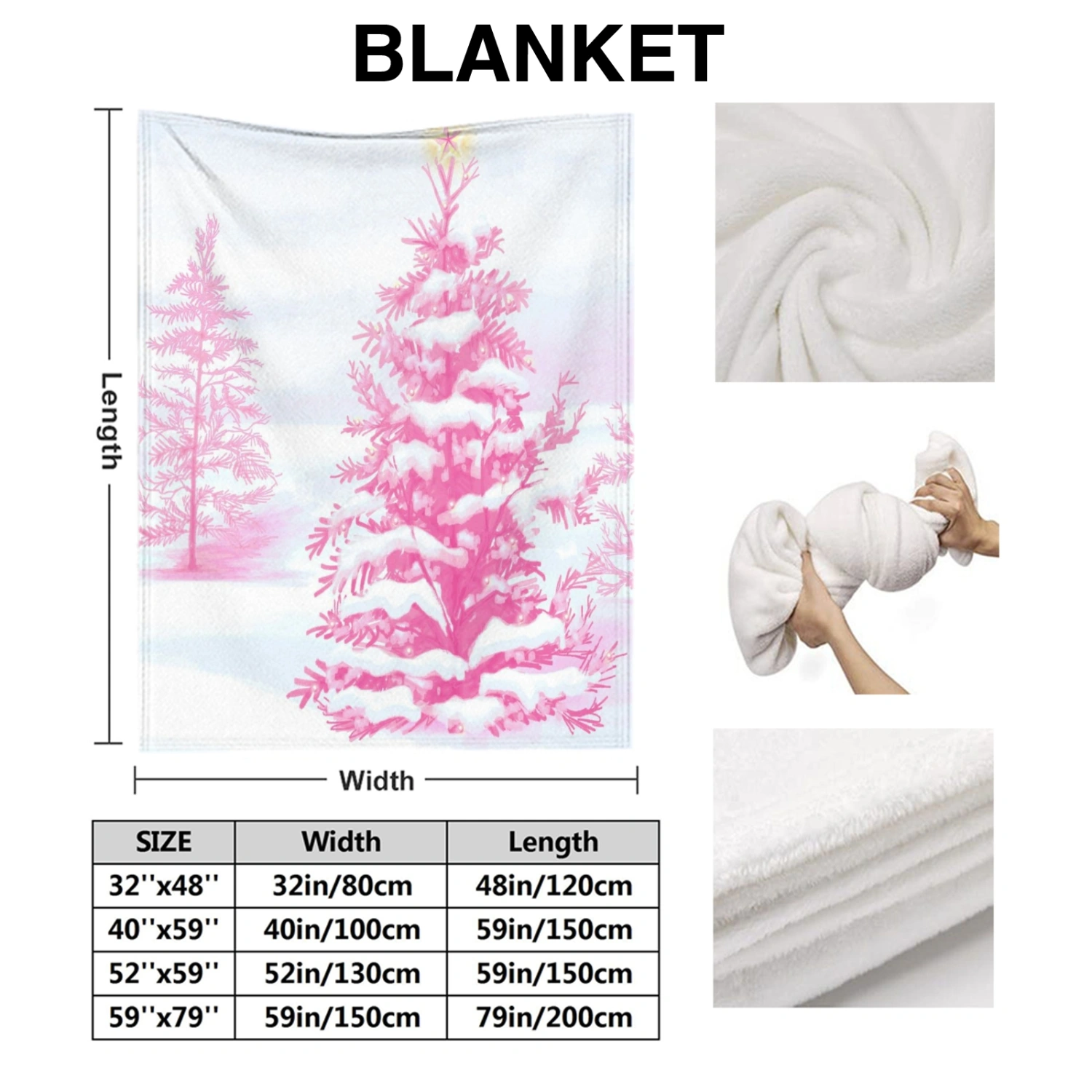 2Pcs Pink Christmas Santa Snowman Throw Blanket with Pillow Cover,Couch, Soft Blankets for Adults Throw, Cozy Throw Blankets for Bed, Sofa Blanket Throw(Pink-71,32x48'')
