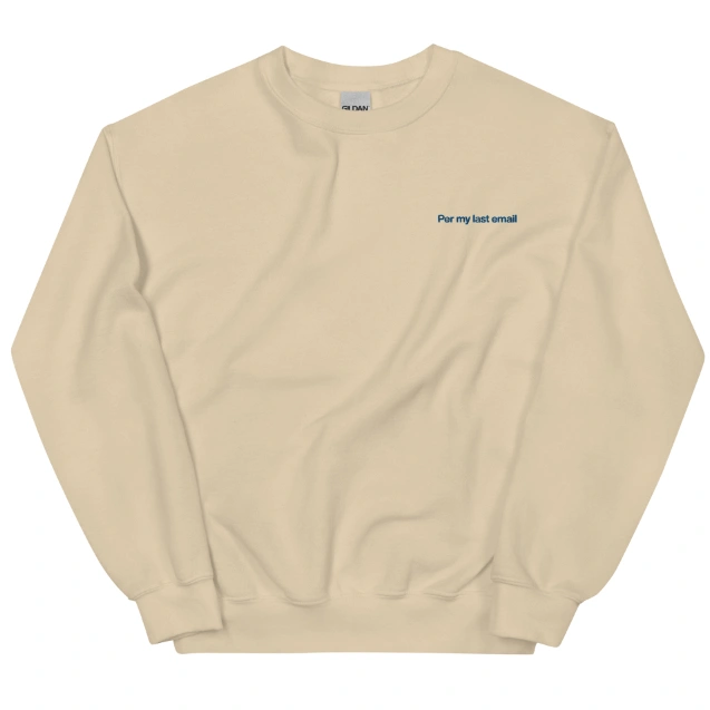European And American E-mail Printed Round Neck Pullover