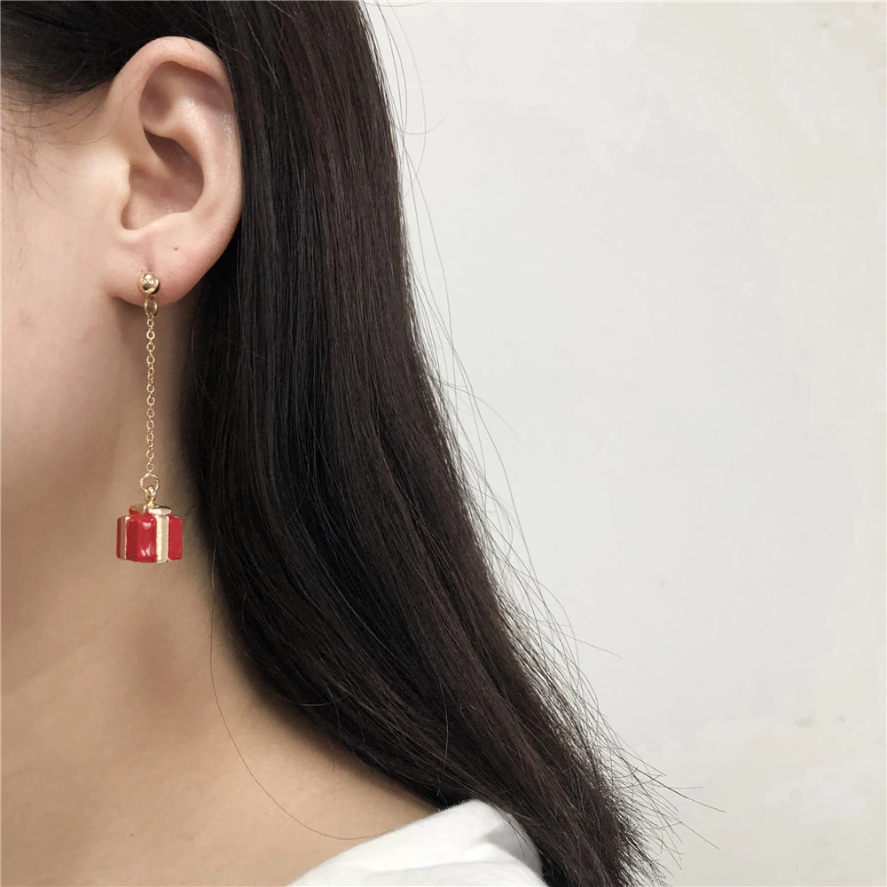 Women's Fashion Christmas Snowflake Ribbon Earrings