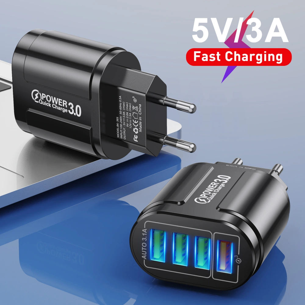 Single-port Fast Charging Smart Phone Plastic Charger Multi-Specification