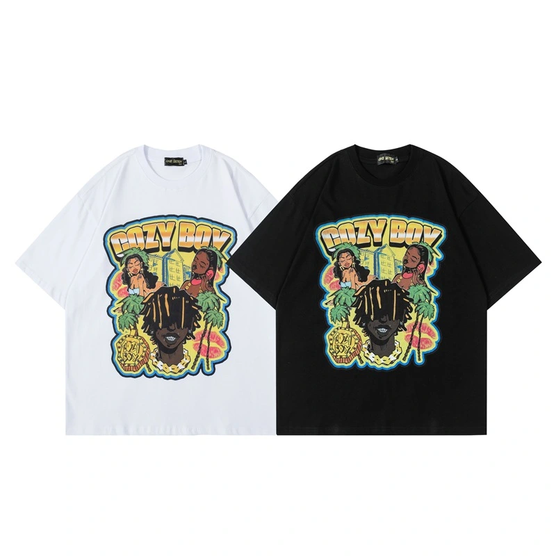 American Fashion Brand West Coast Hip Hop Funny Vintage T-shirt