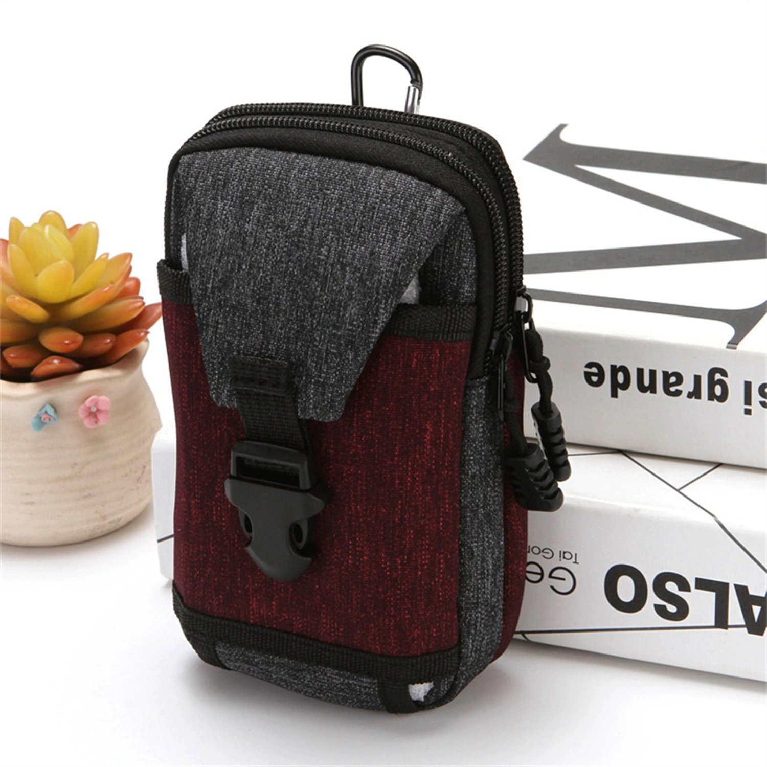 Men Cell Phone Waist Pouches, Small Canvas Pouch, Cell Phone Bag