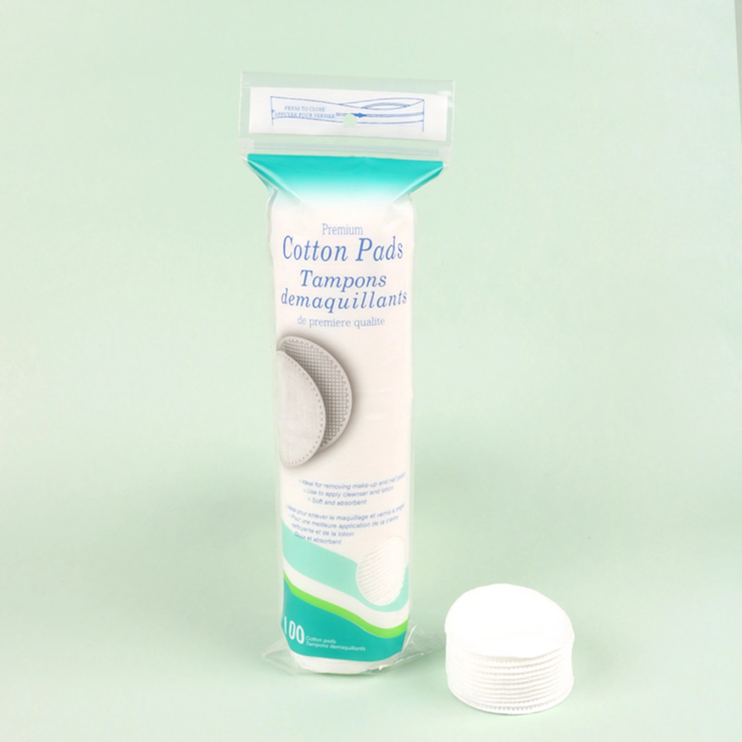 Round Cotton Pads 3 Layer Facial Cleansing Cotton Pads Makeup Remover 