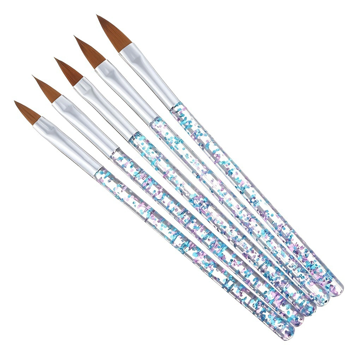 Nail Art Brushes 5Pcs Nail Design Tools Ombre Nail Painting Brushes