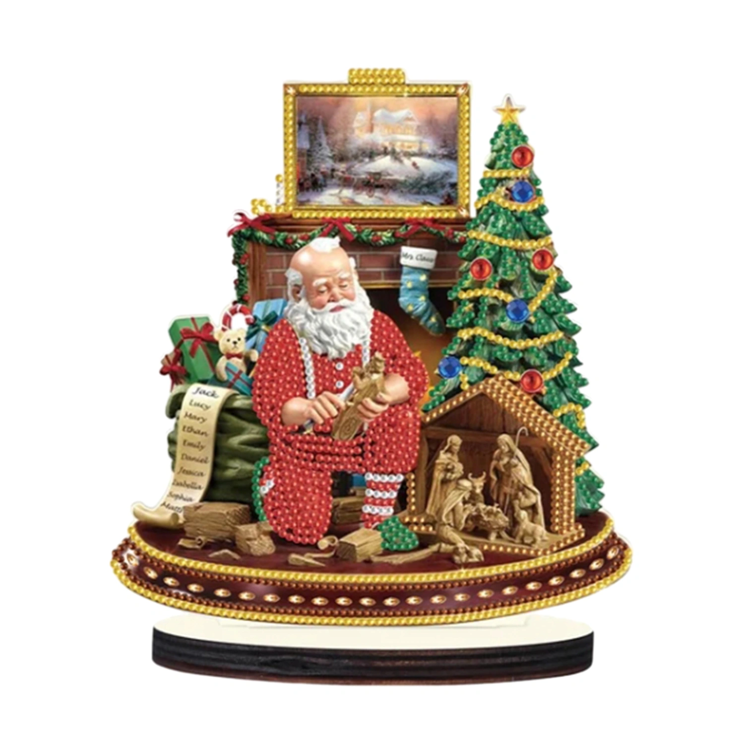 Christmas Diamond Painting Kit, DIY Full Drill 5D Diamond Painting