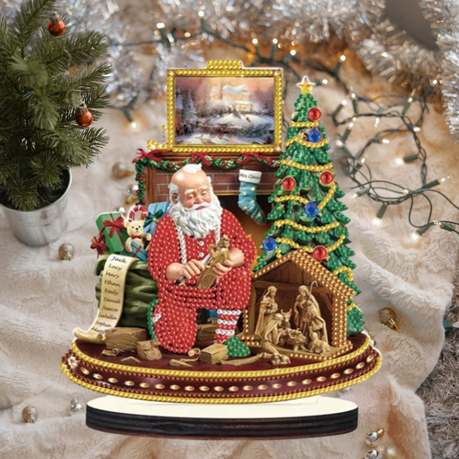 Christmas Diamond Painting Kit, DIY Full Drill 5D Diamond Painting