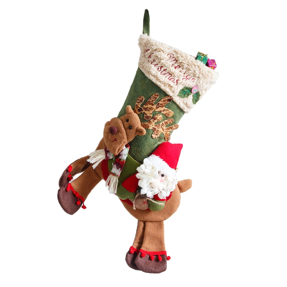 Christmas Hanging Stockings Santa/Reindeer Christmas Tree Ornament