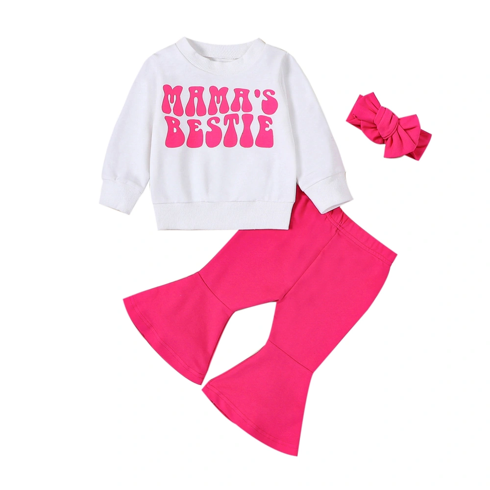 Mommy and Me Family Matching Clothes Letter Sweatshirt Pants Outfits