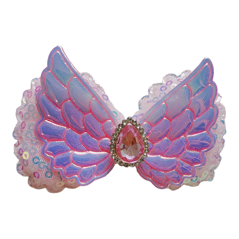 Angel Wings Hair Clips Decorative Barrettes Ponytail Holder for Girl