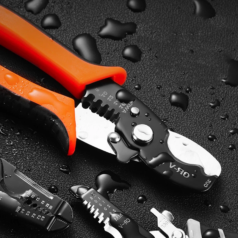 Special Tools For Electricians With Wire Stripping Pliers