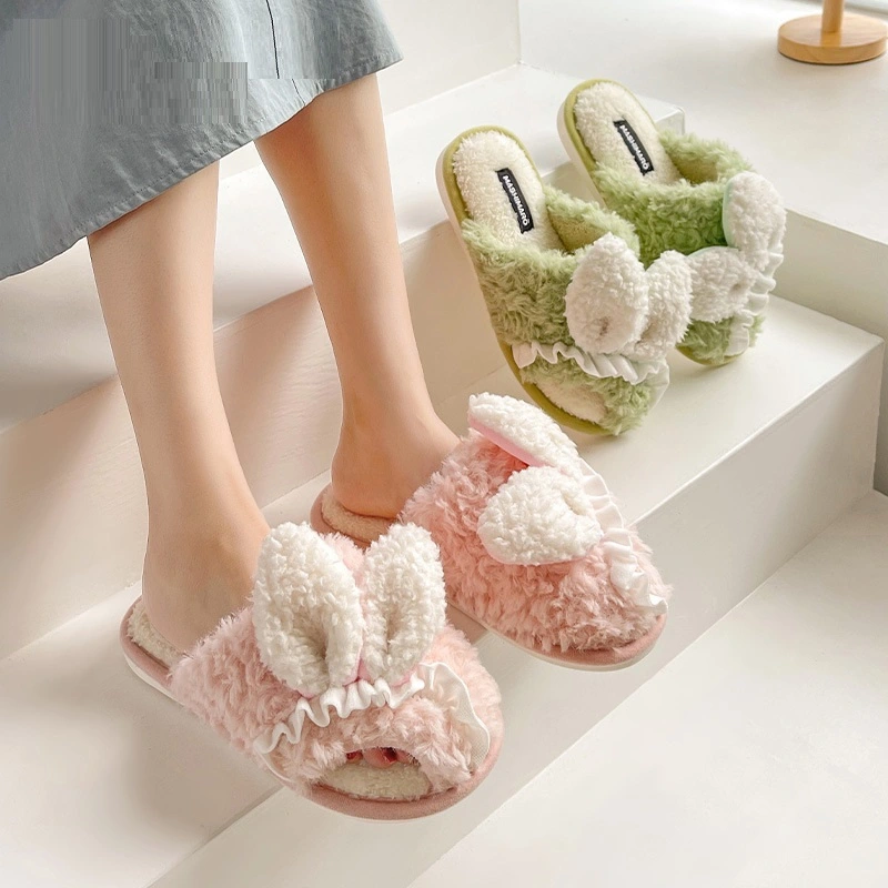 Indoor Students Warm-keeping Plush Winter Home Slippers