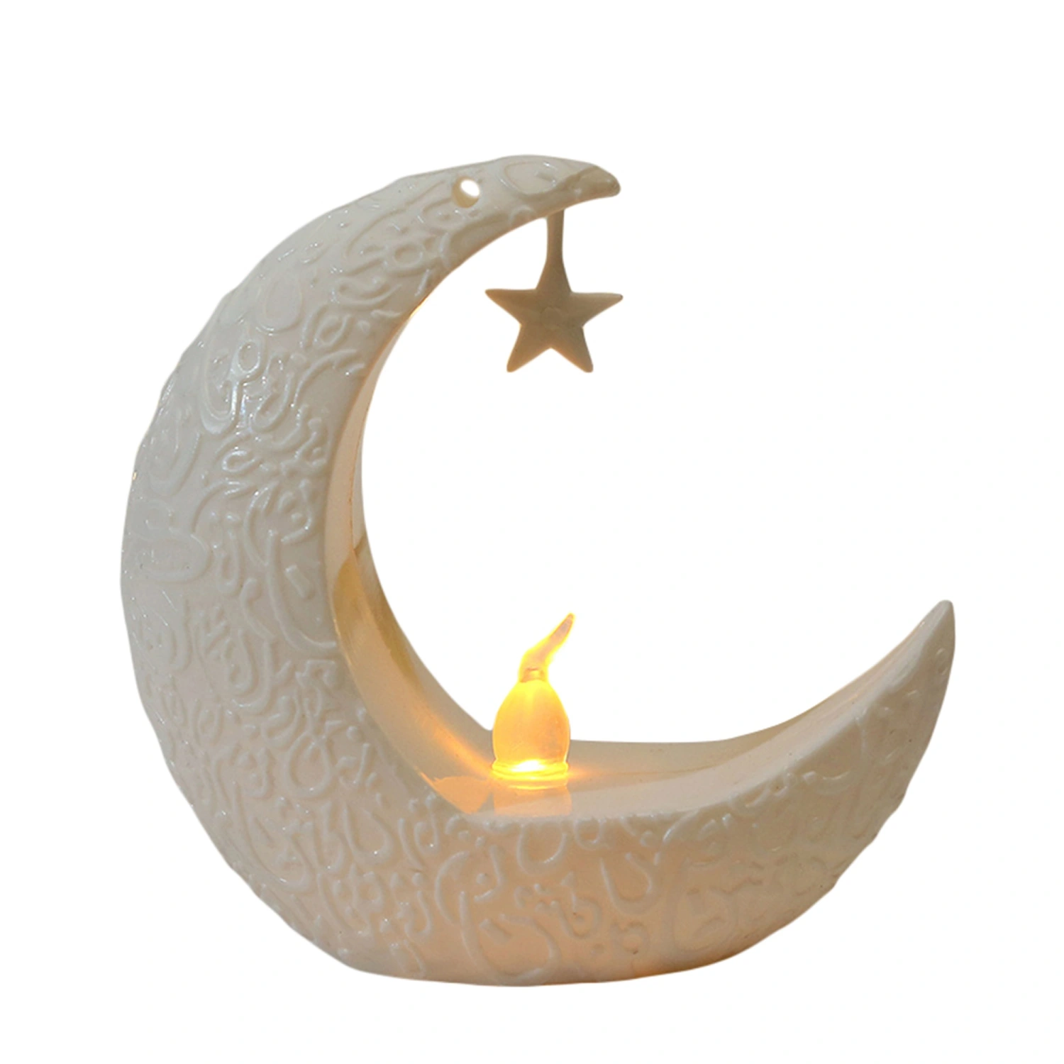 Ramadan Candle Holder Electronic Candle Lantern Table Decorations