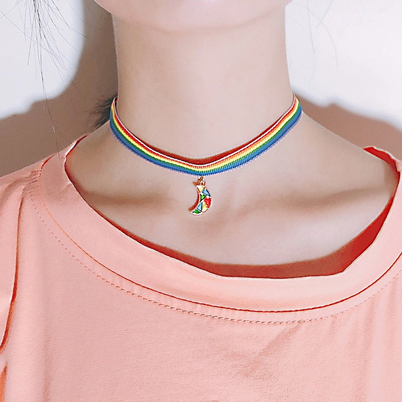 Rainbow One Style For Dual-wear Rainbow Clavicle Chain