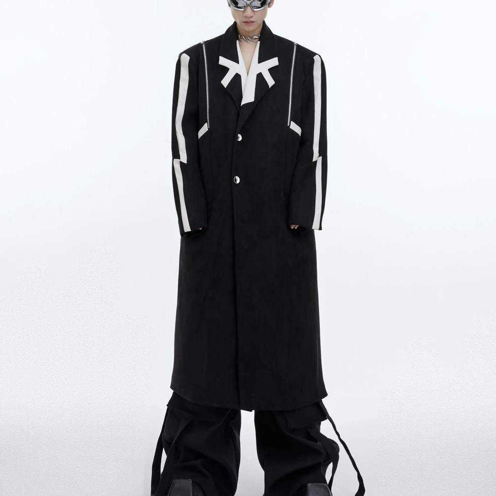 Metal Design Of Woolen Coat Jacket