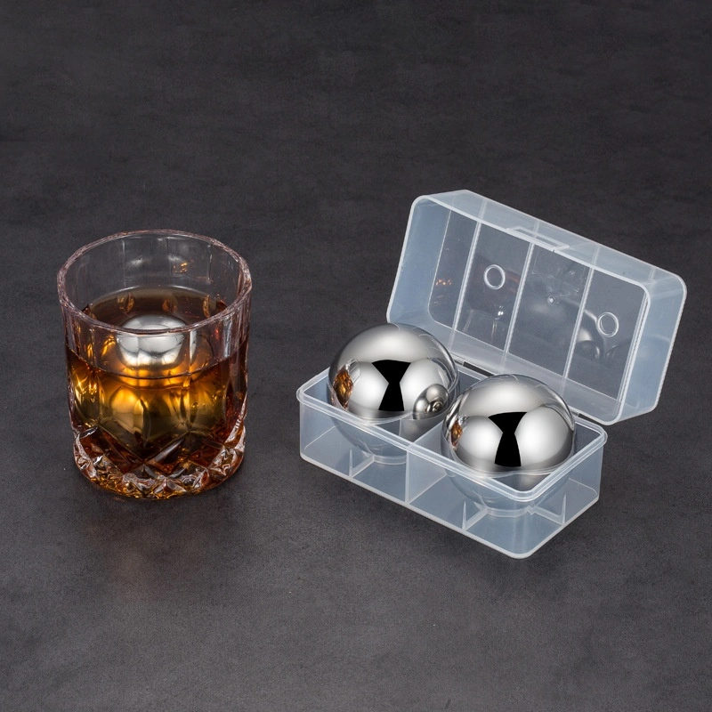 Stainless Steel Round Whisky Stone Suit Ice Hockey Wine Supplies