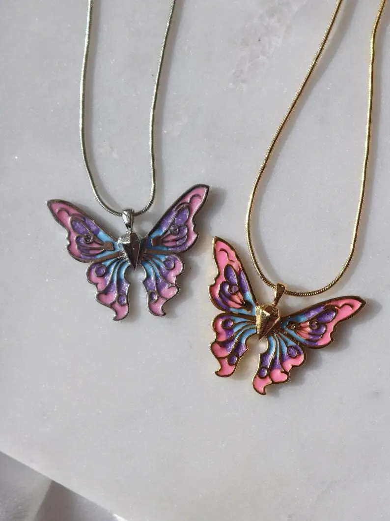 Korean Style Cold Color Saturated Necklace