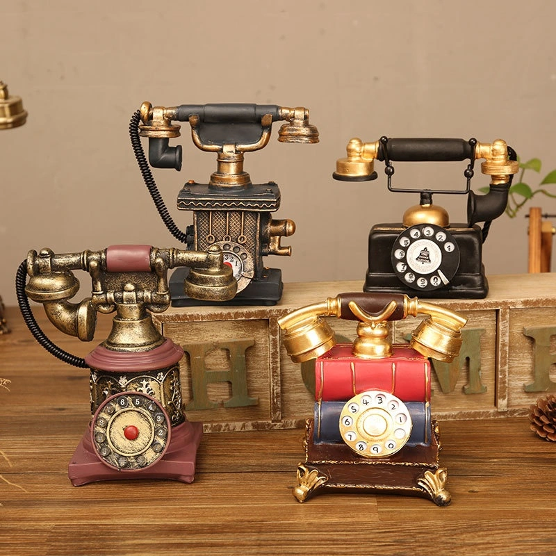 Retro Nostalgic Old-fashioned Telephone Decoration Table Decorations